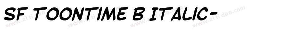 SF Toontime B Italic字体转换